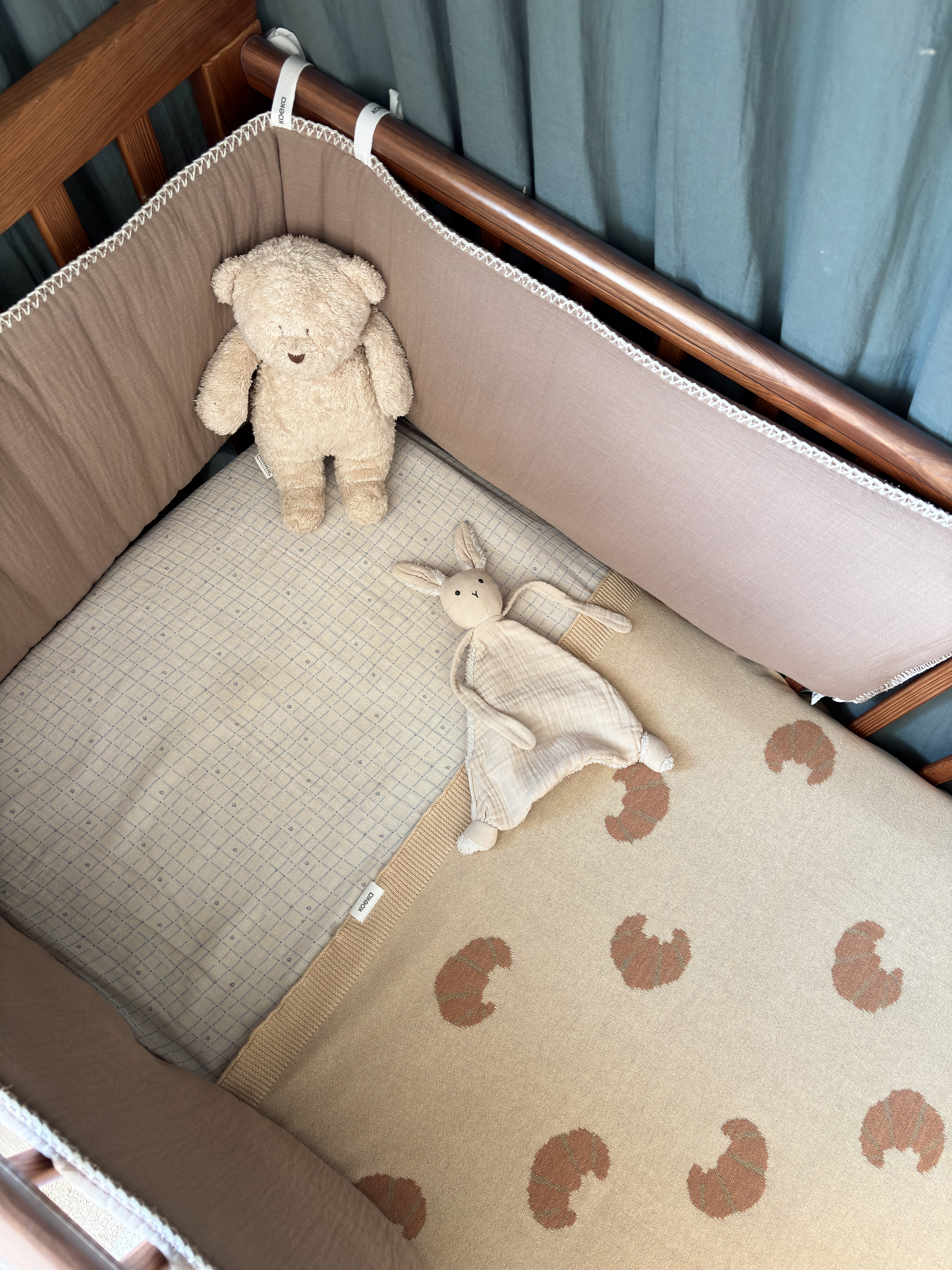 Bassinet fitted sheet Lind warm white