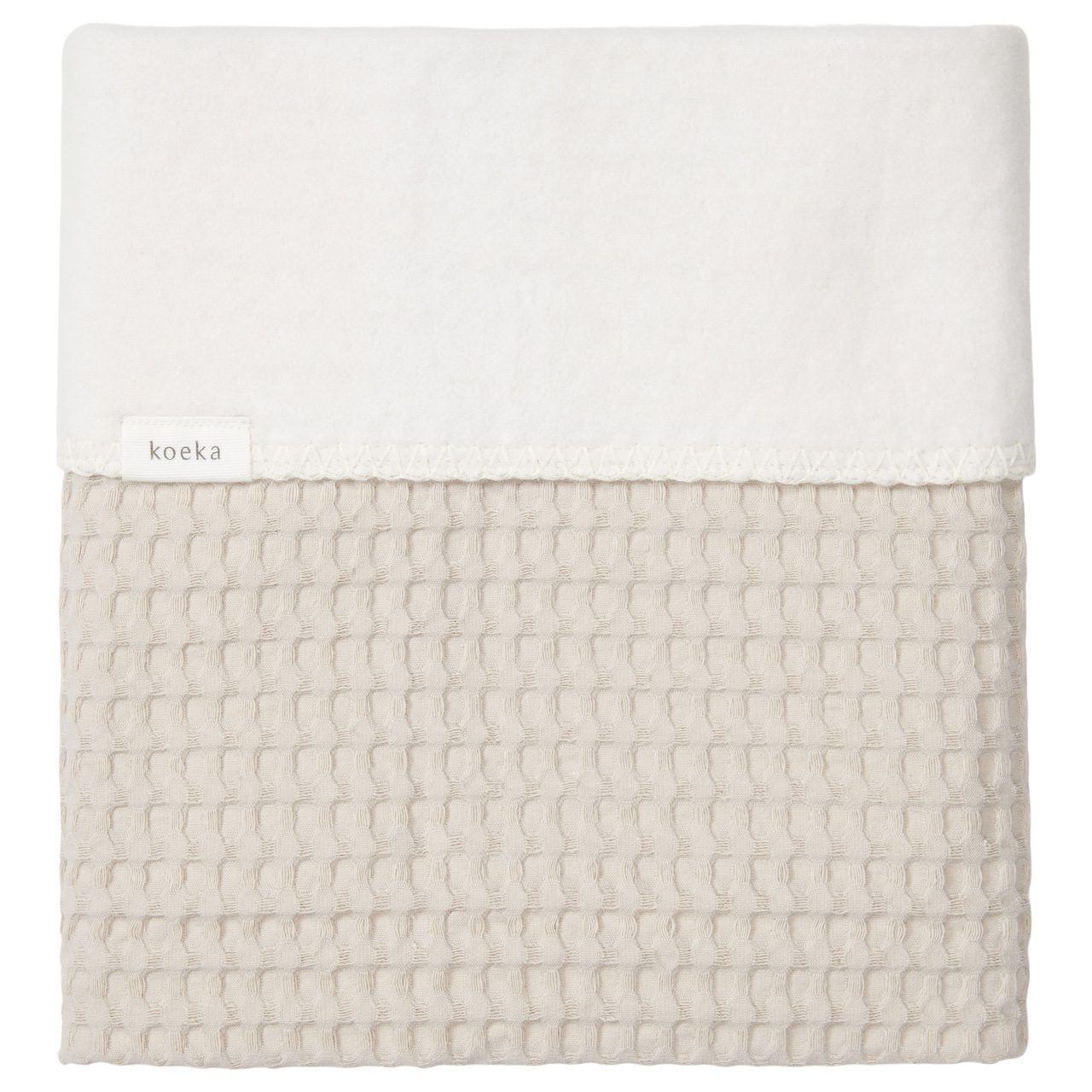 Cot blanket cotton fleece Amsterdam sand