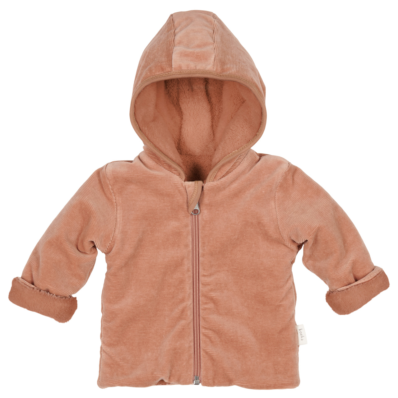 Baby jacket reversible Oddi soft earth