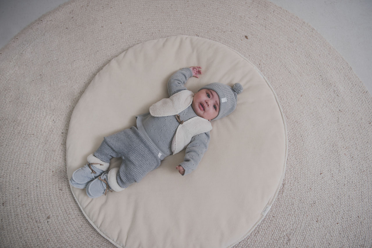 Baby Trui Ajour Dinan grey wave