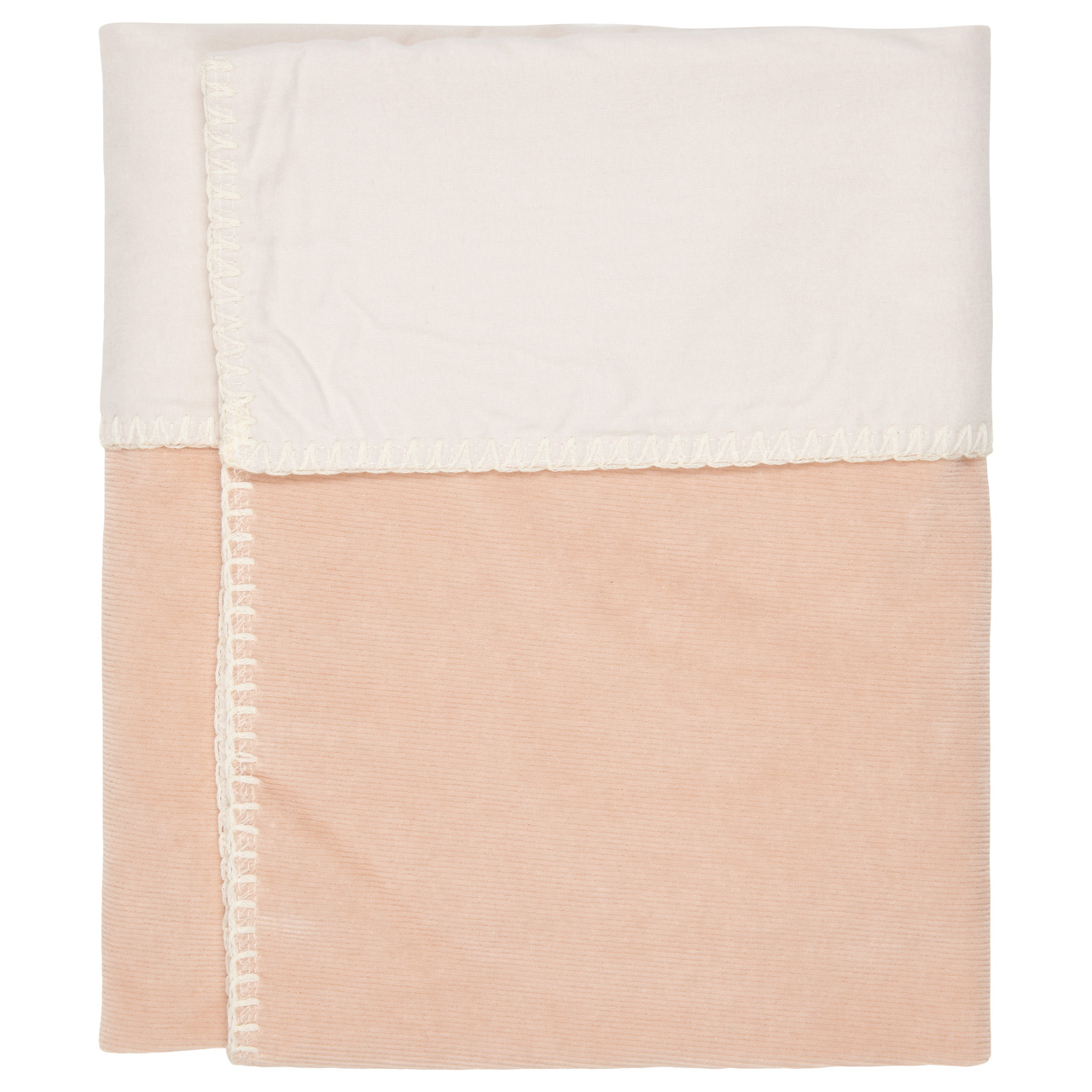 Ledikantdeken Flanel Oddi rosa salt