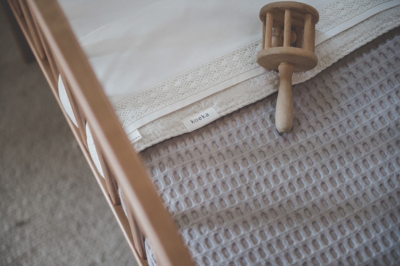 Bassinet blanket teddy Oslo clay