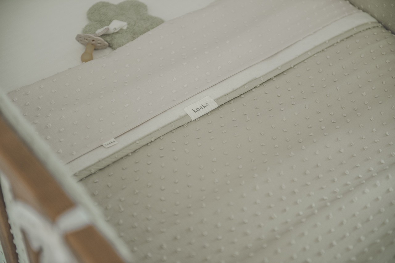 Ledikantdeken Cotton Fleece Napa sage