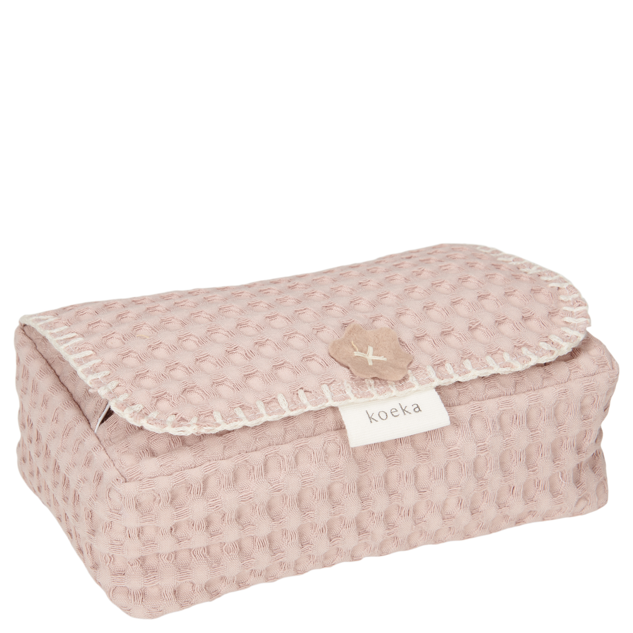 Hoes Voor Babydoekjes Wafel Antwerp grey pink