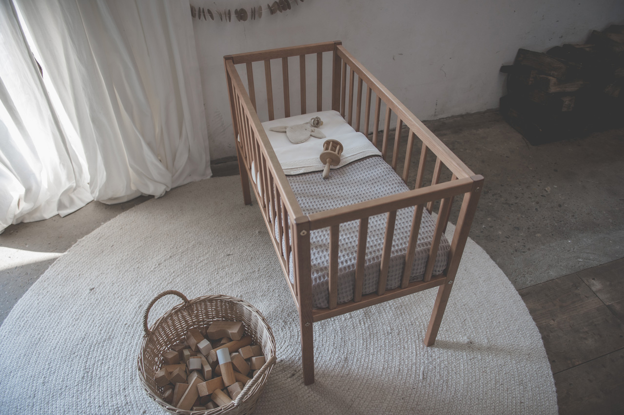 Bassinet blanket teddy Oslo clay