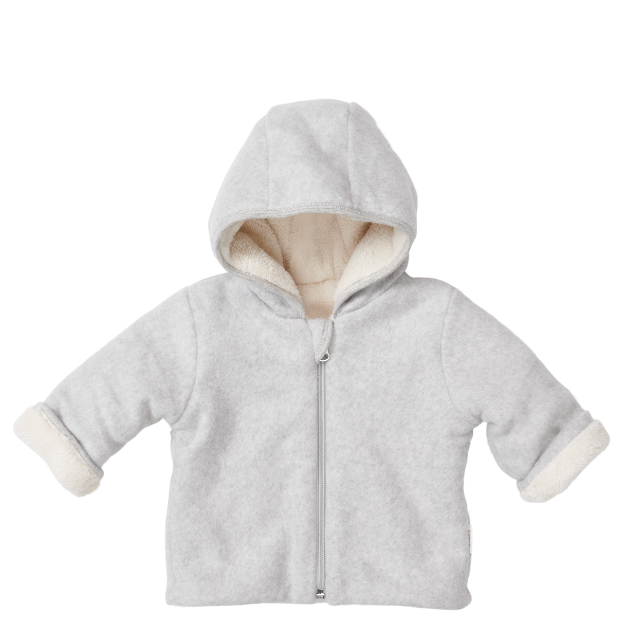 Baby jacket reversible Denver soft grey