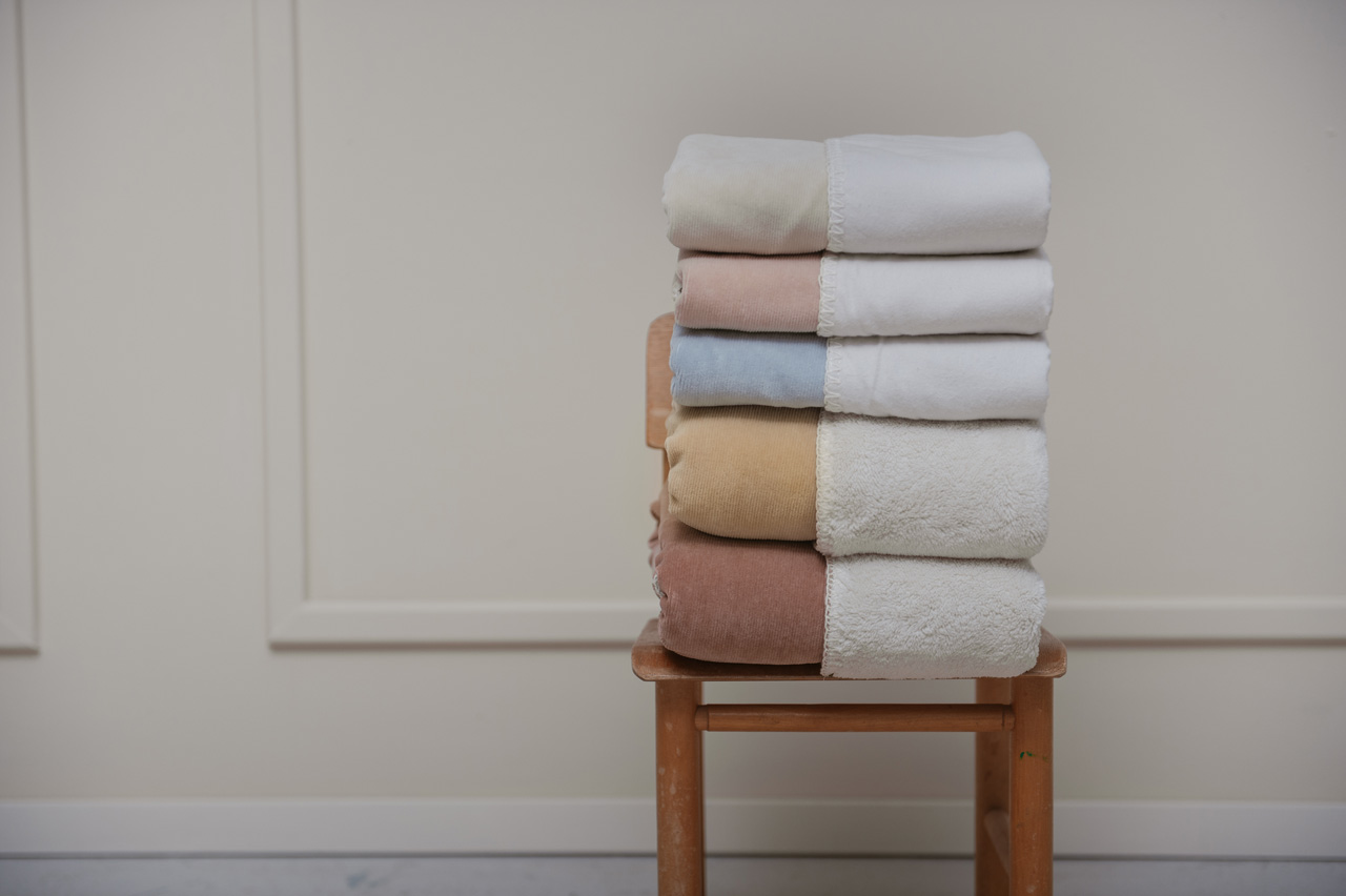 Ledikantdeken Flanel Oddi rosa salt