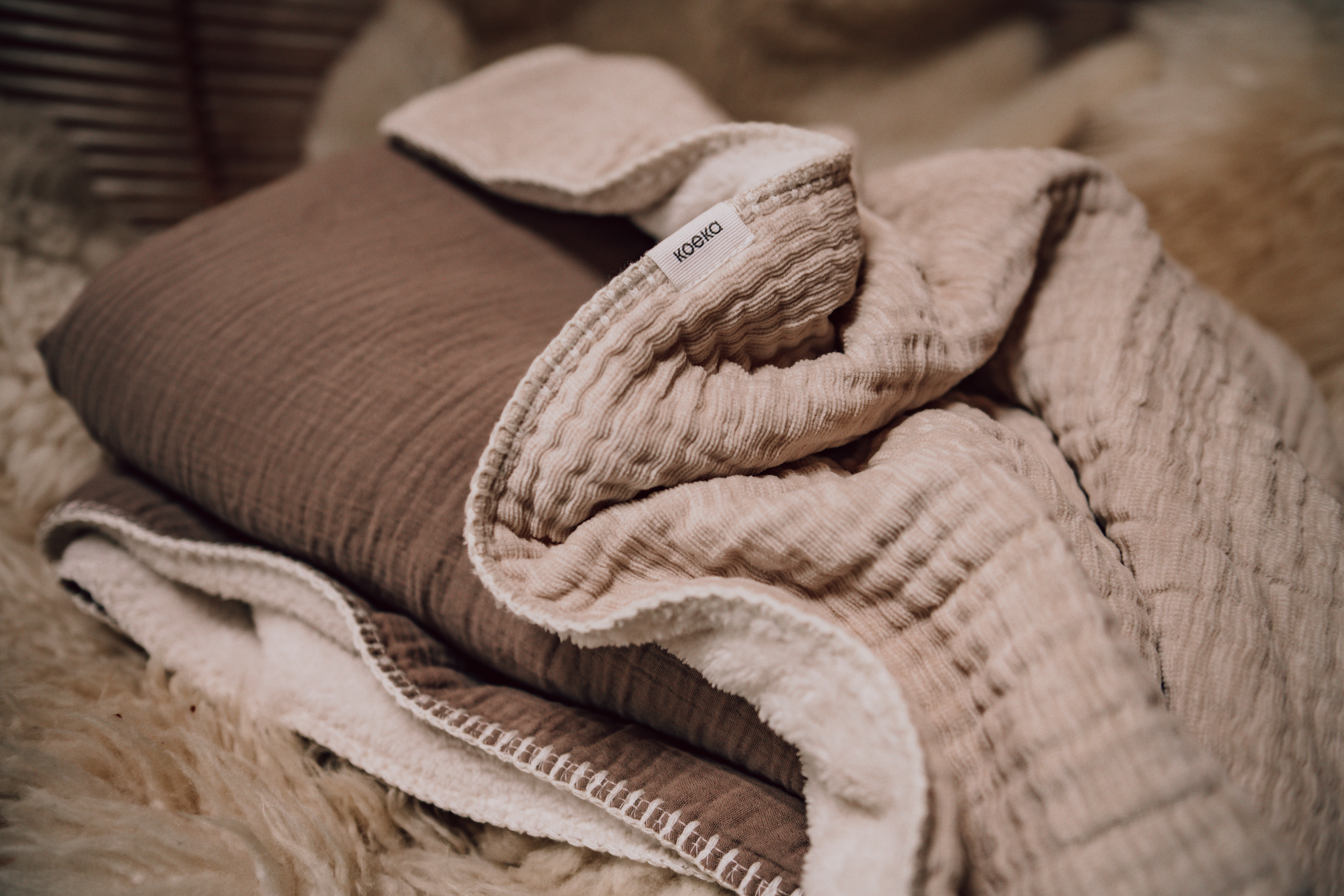 Ledikantdeken Teddy Rivoli warm white