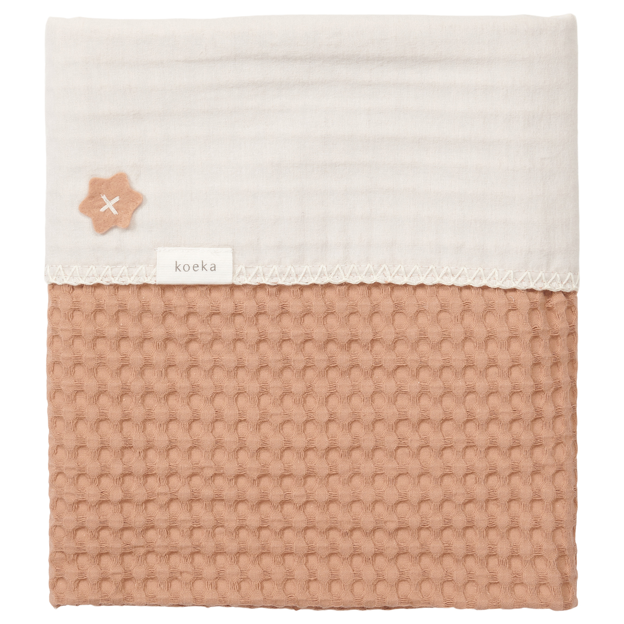 Wiegdeken Wafel/flanel Antwerp soft earth/pebble