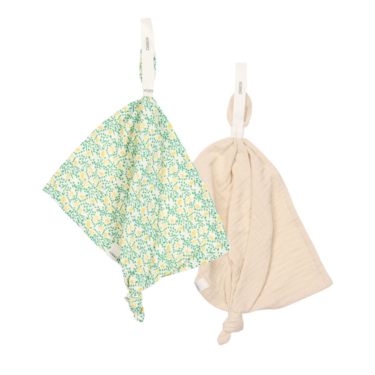 Schnullertuch 2-pack Meadow off white