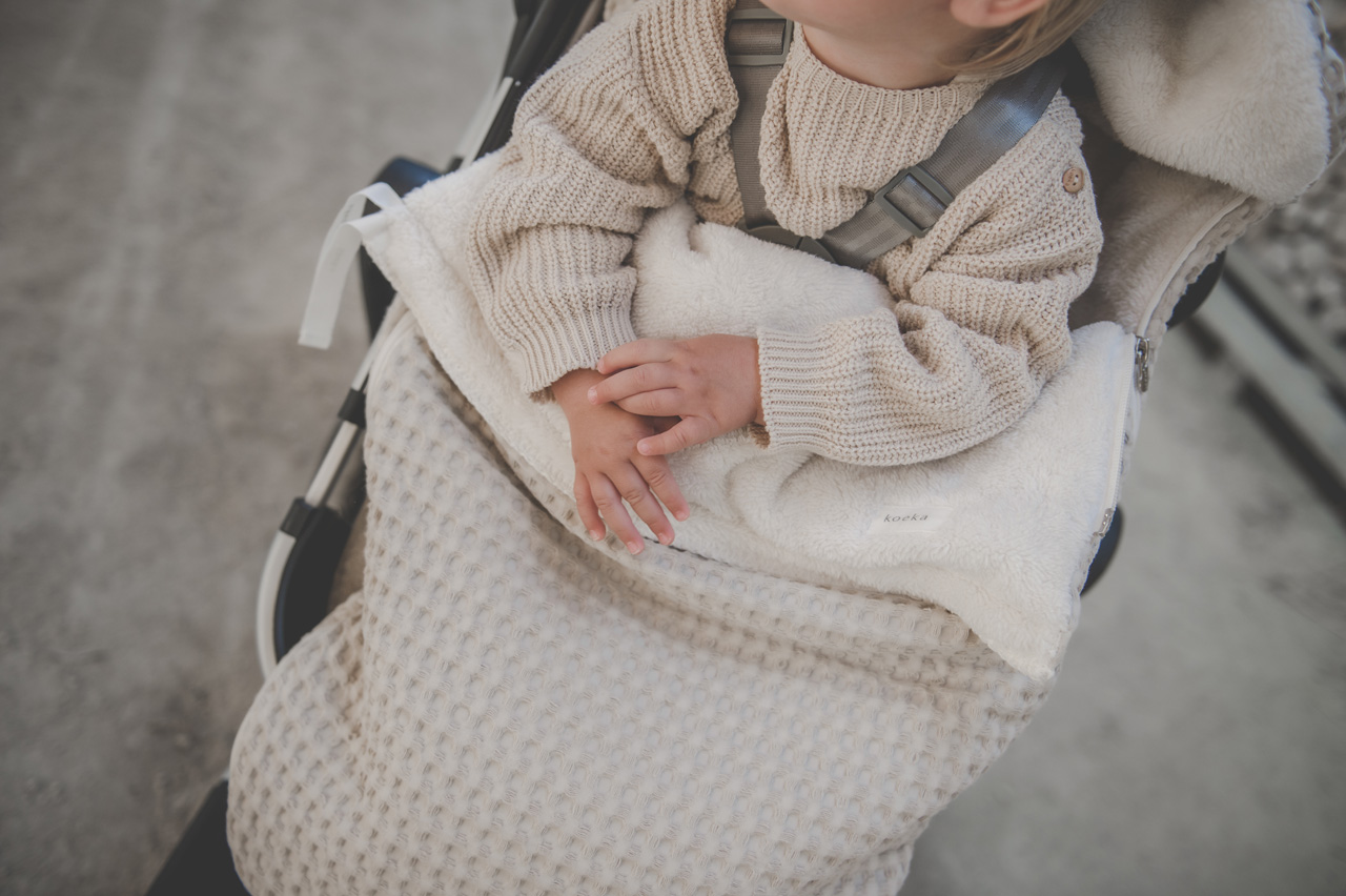 Buggy Voetenzak Wafel/teddy Oslo sand/pebble