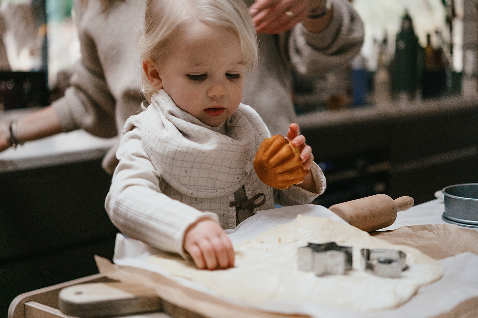 Halstuch Lätzchen 2-pack Lind warm white