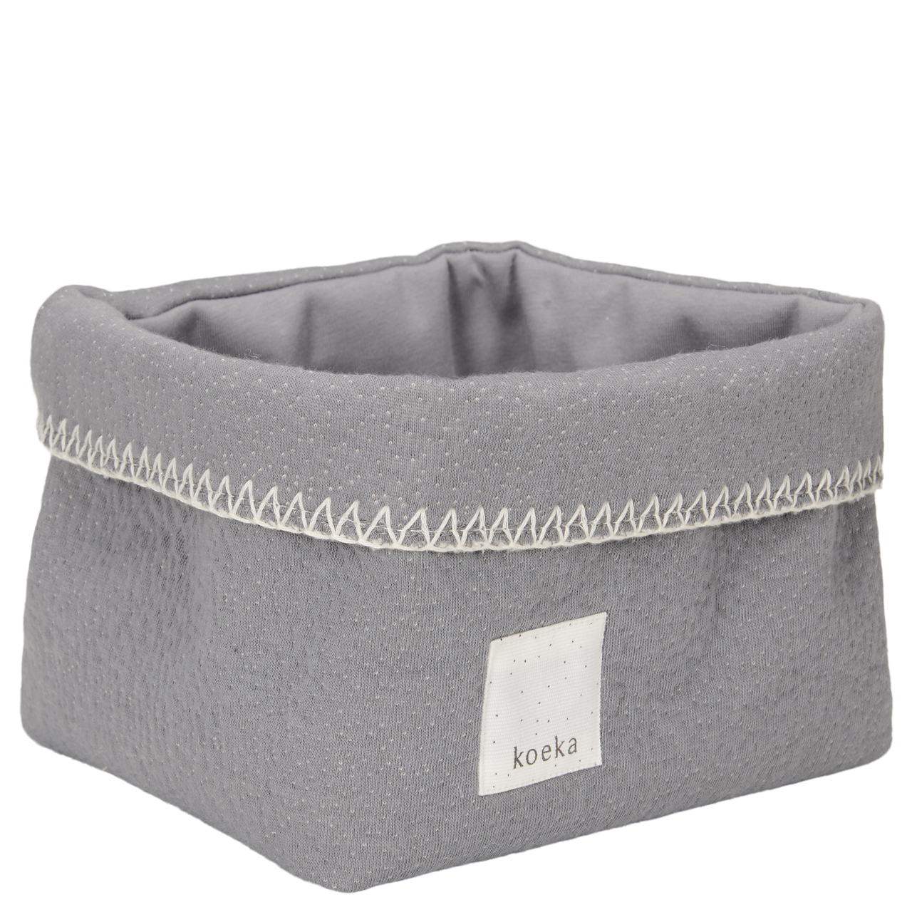 Nursery basket Riga steel grey