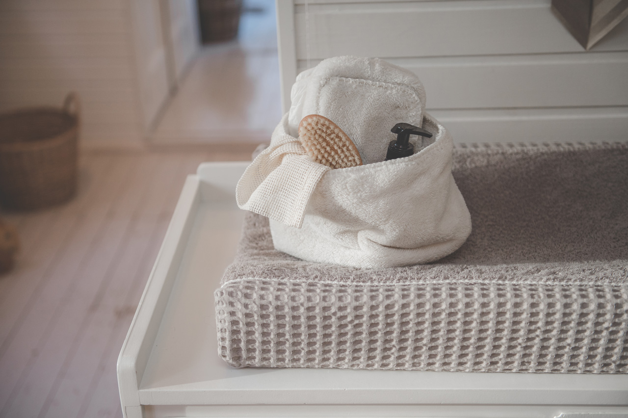 Nursery basket Malmo pebble