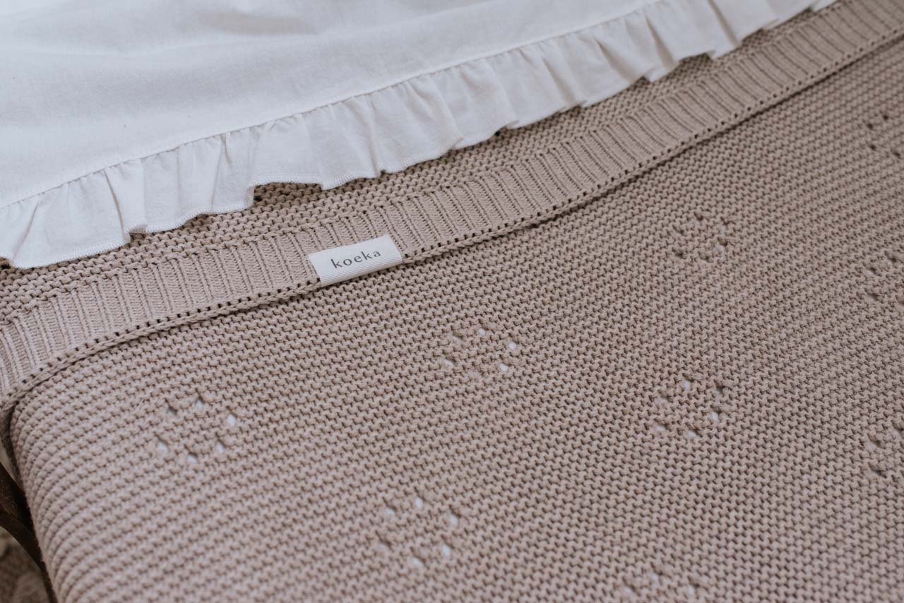 Drap plat lit berceau Ruffle warm white Drap plat lit berceau Ruffle warm white