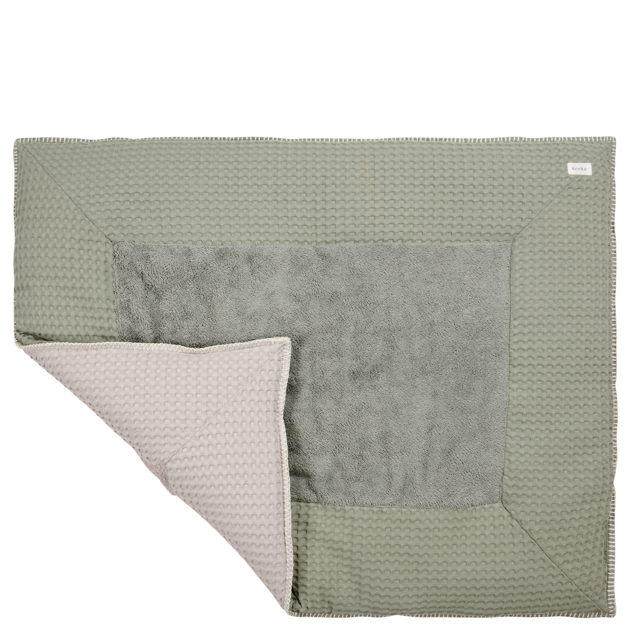 Playpen mat Amsterdam shadow green/misty grey