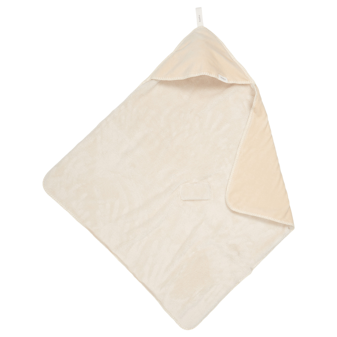 Wrap towel teddy Oddi warm white