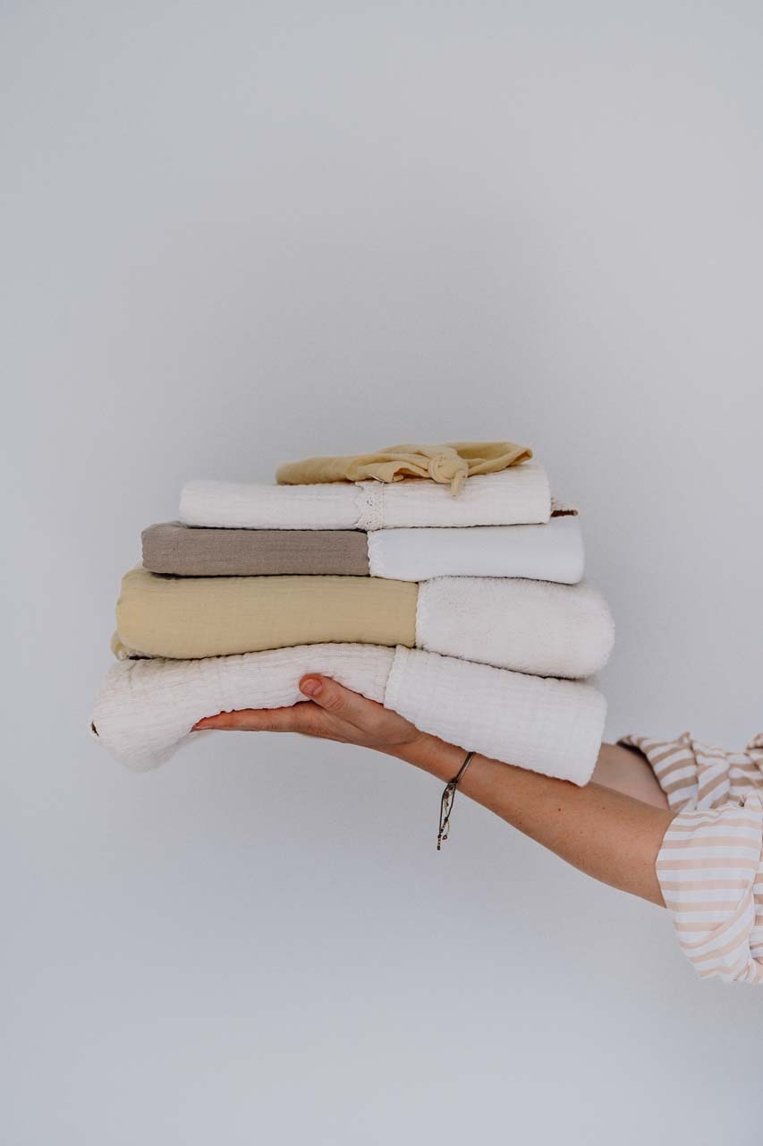 Couverture pour lit bébé cotton polaire Faro caffe