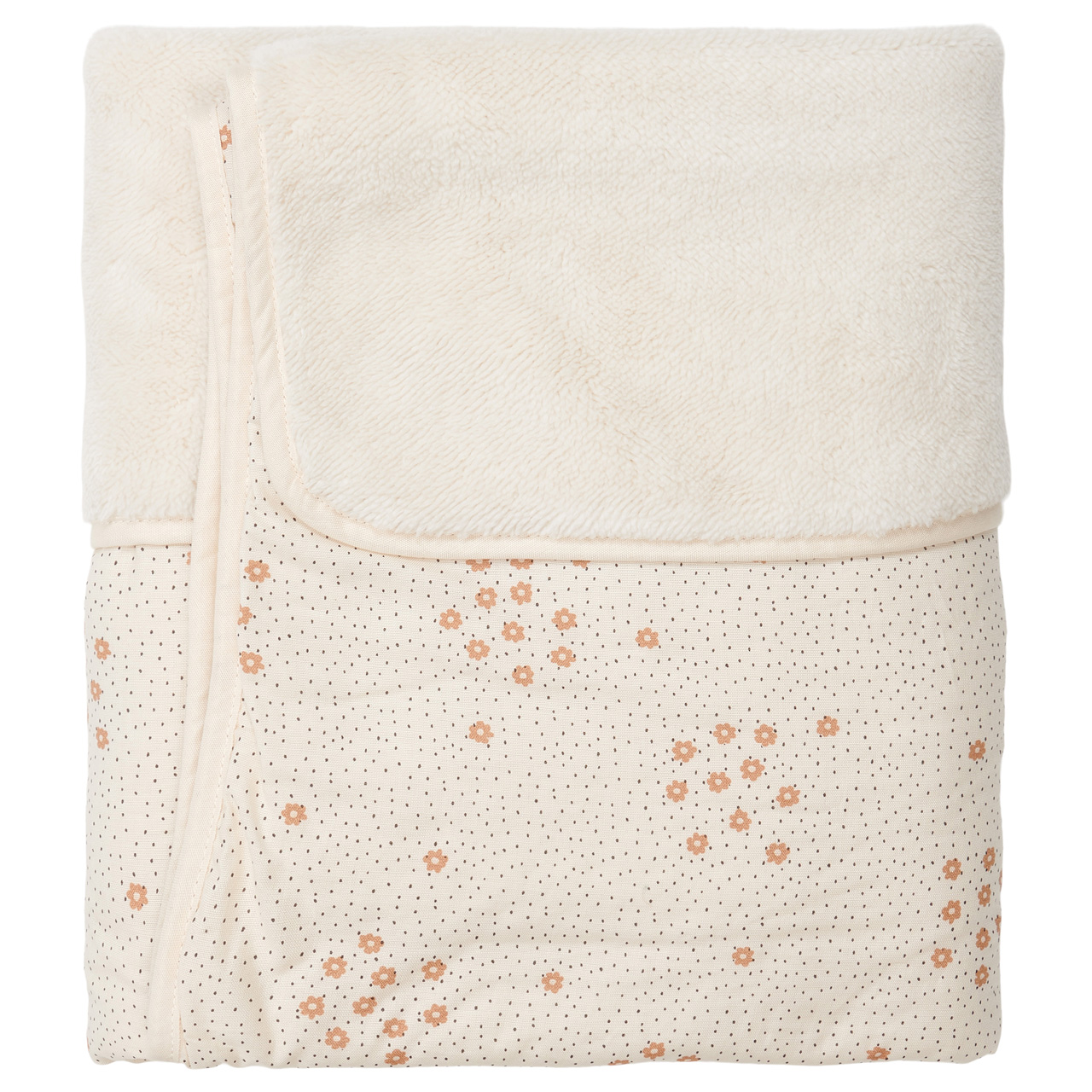 Ledikantdeken Teddy Reversible Sunnyside warm white