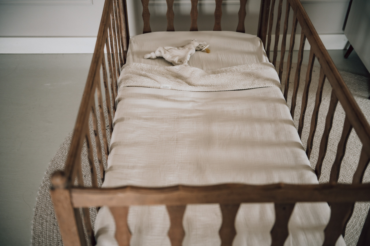 Couverture pour lit bébé teddy Faroo warm white