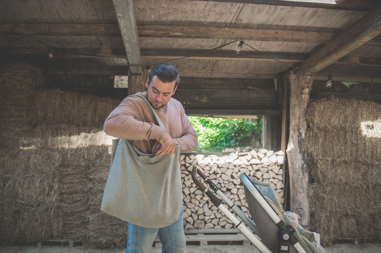 Mom bag Vik shadow green