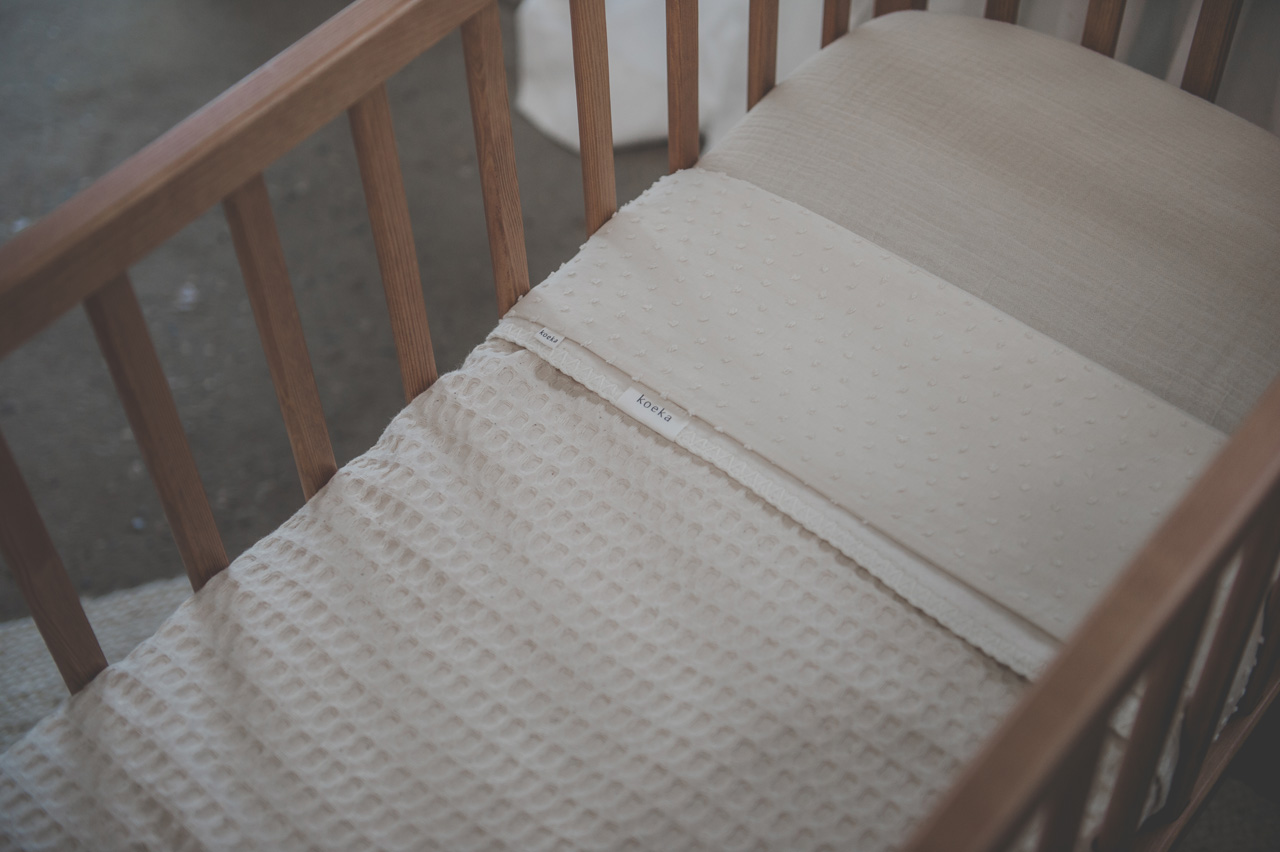 Couverture pour lit bébé cotton polaire Amsterdam natural
