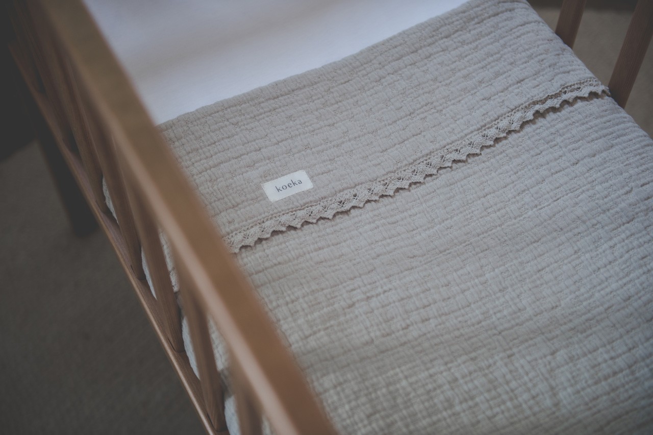 Wiegdeken Lace Elba clay