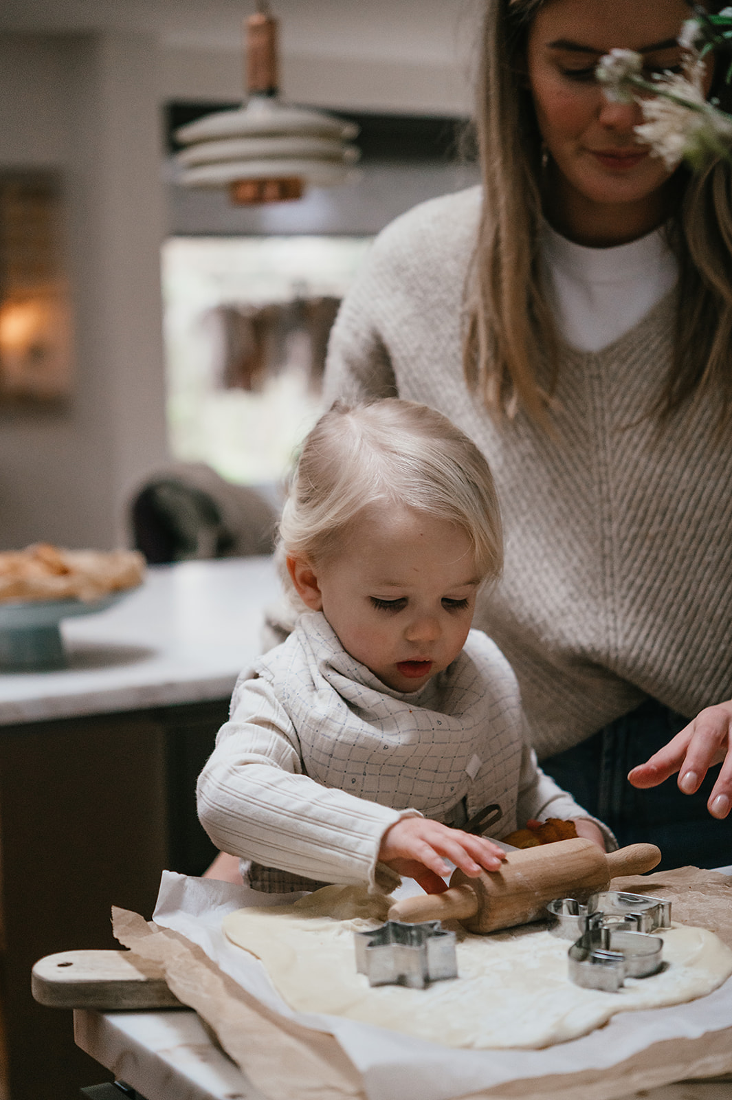 Halstuch Lätzchen 2-pack Lind warm white
