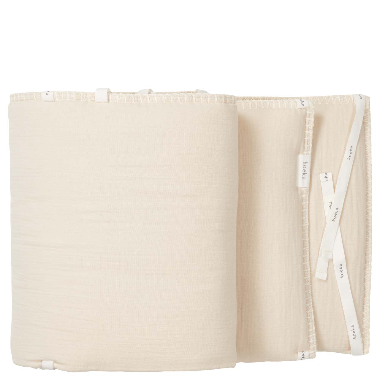 Play pen - / Cot bumper Faro warm white