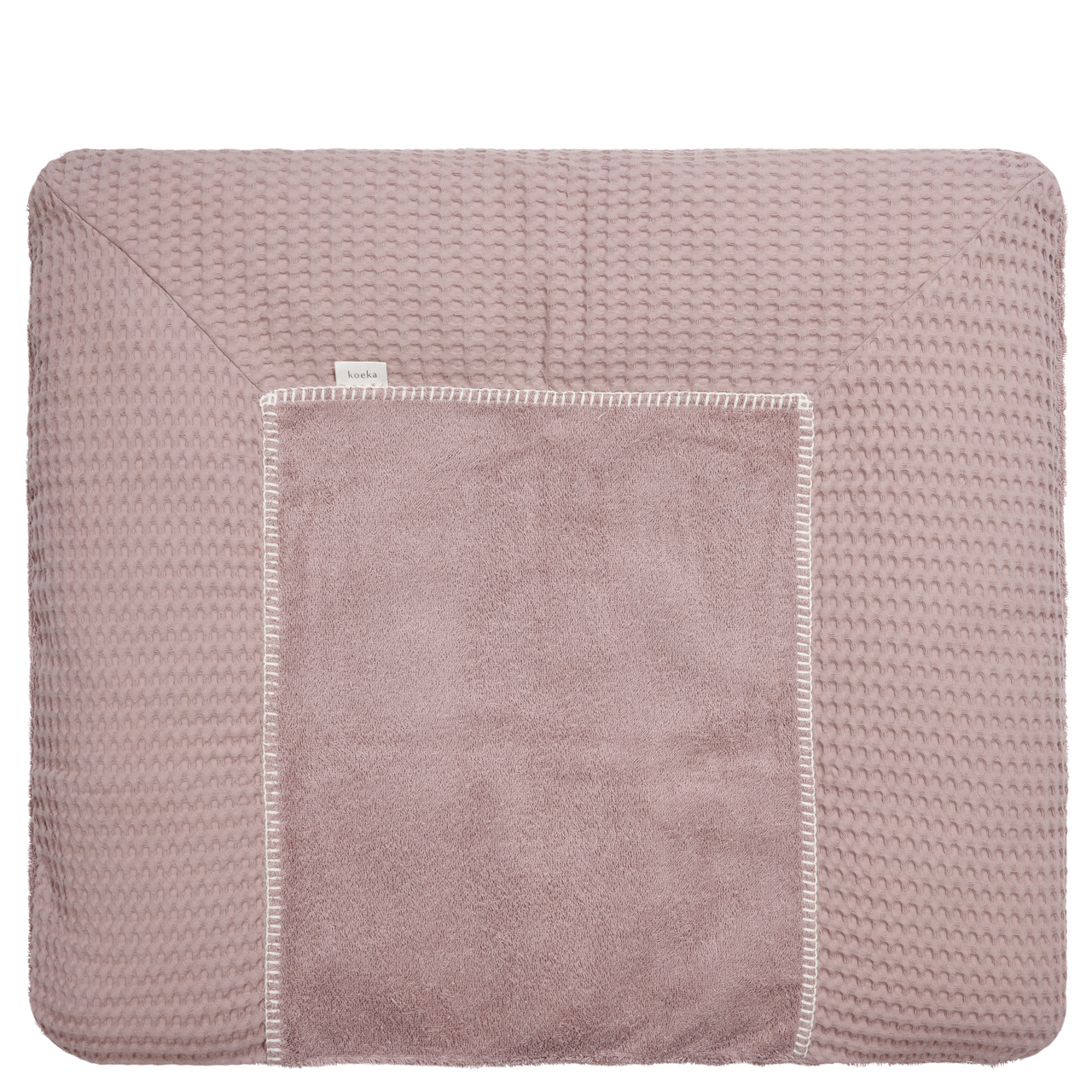 Aankleedkussenhoes Wafel Amsterdam Bonn mauve
