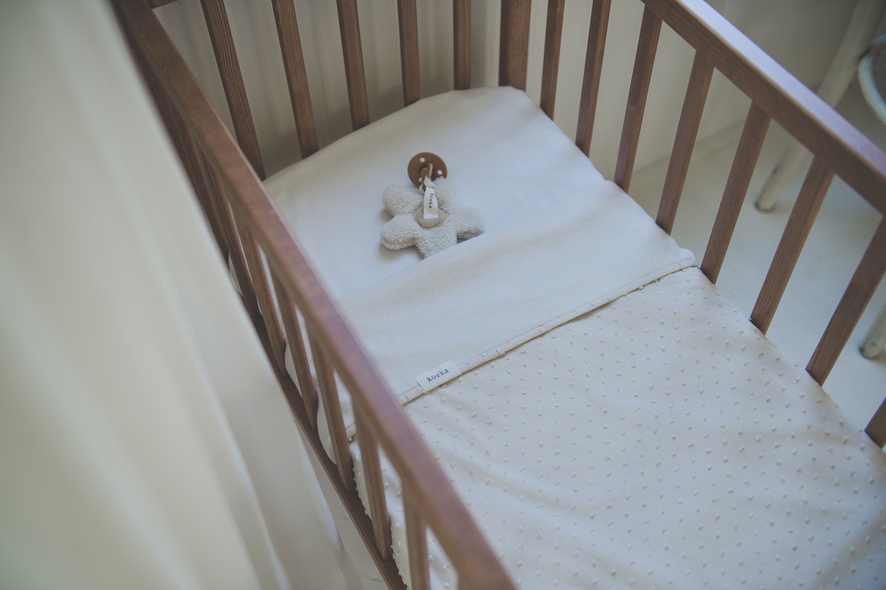 Wiegdeken Cotton Fleece Napa warm white
