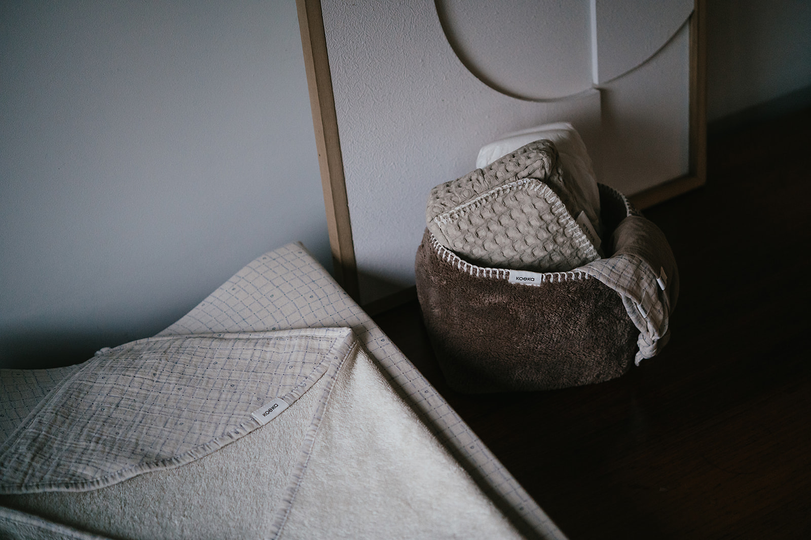 Housse matelas à langer Lind warm white