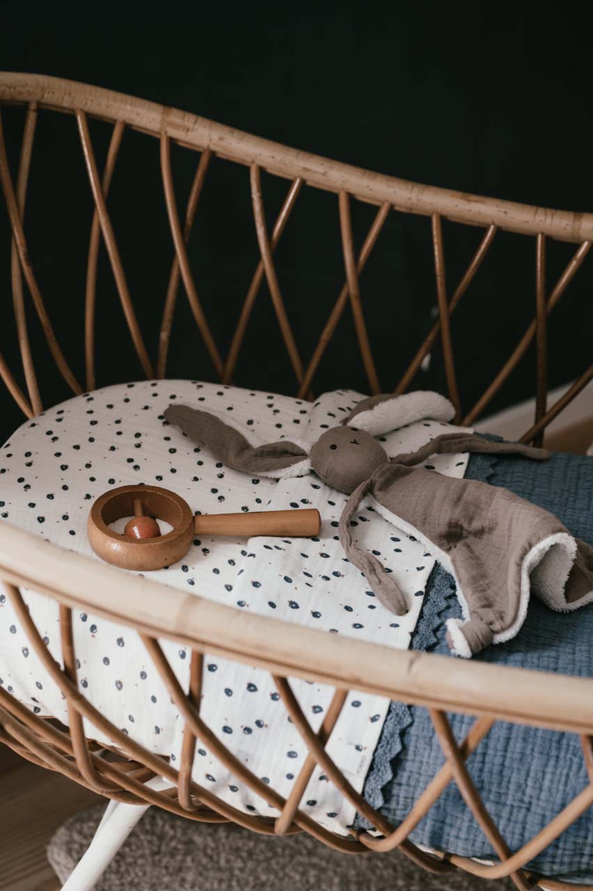 Drap housse lit de bébé Lugo off white