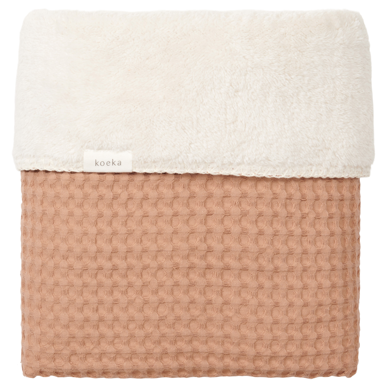 Wiegdeken Wafel/teddy Oslo soft earth/pebble