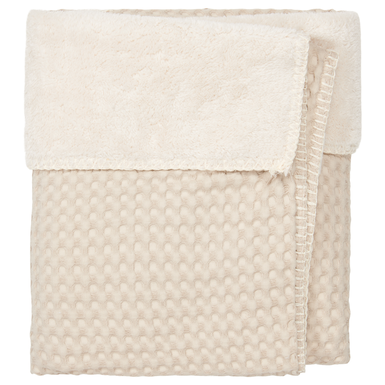 Bassinet blanket teddy Oslo sand/pebble