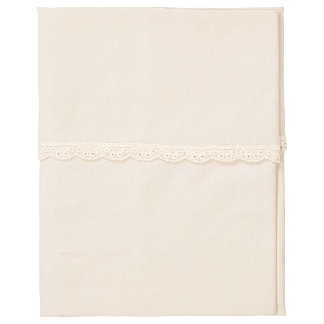 Cot sheet Breeze warm white