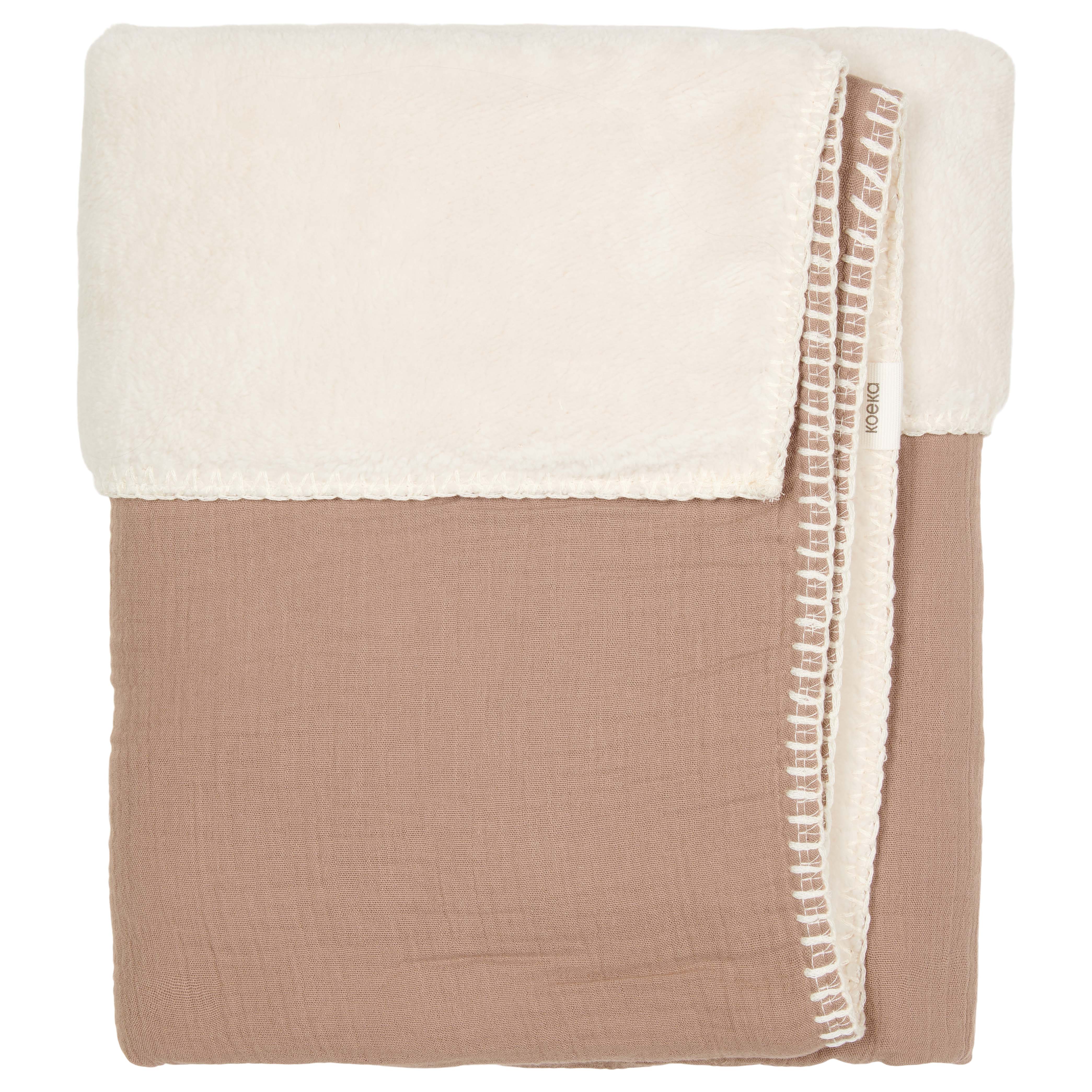 Couverture pour lit bébé teddy Faroo caffe