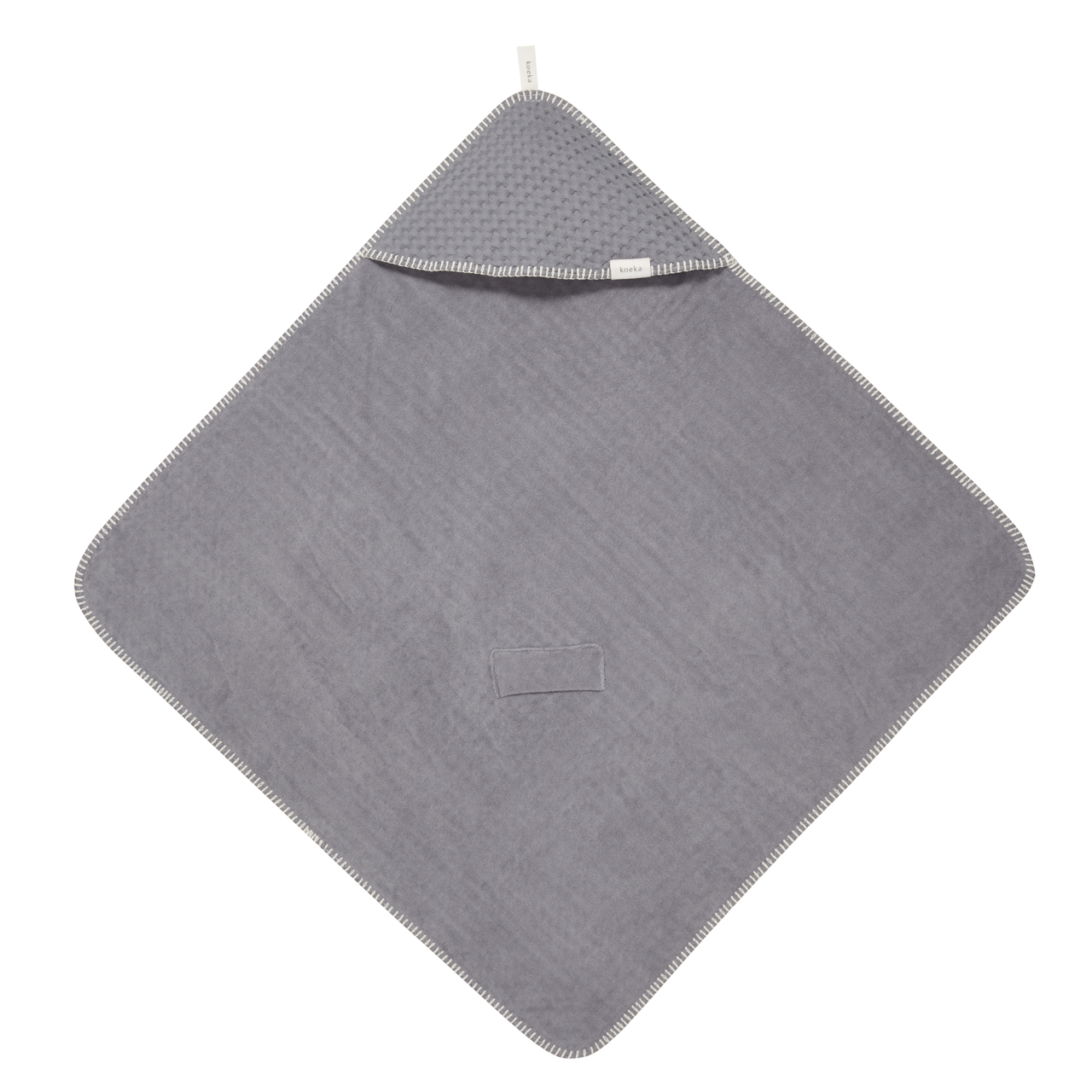 Omslagdoek Wafel Antwerp steel grey