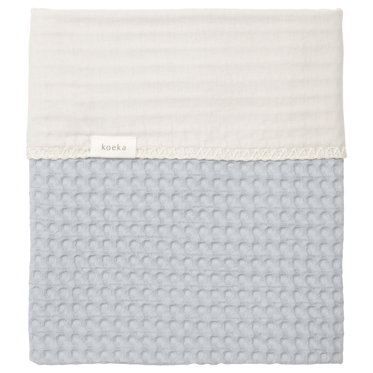Couverture pour lit bébé flanelle Antwerp wave/pebble