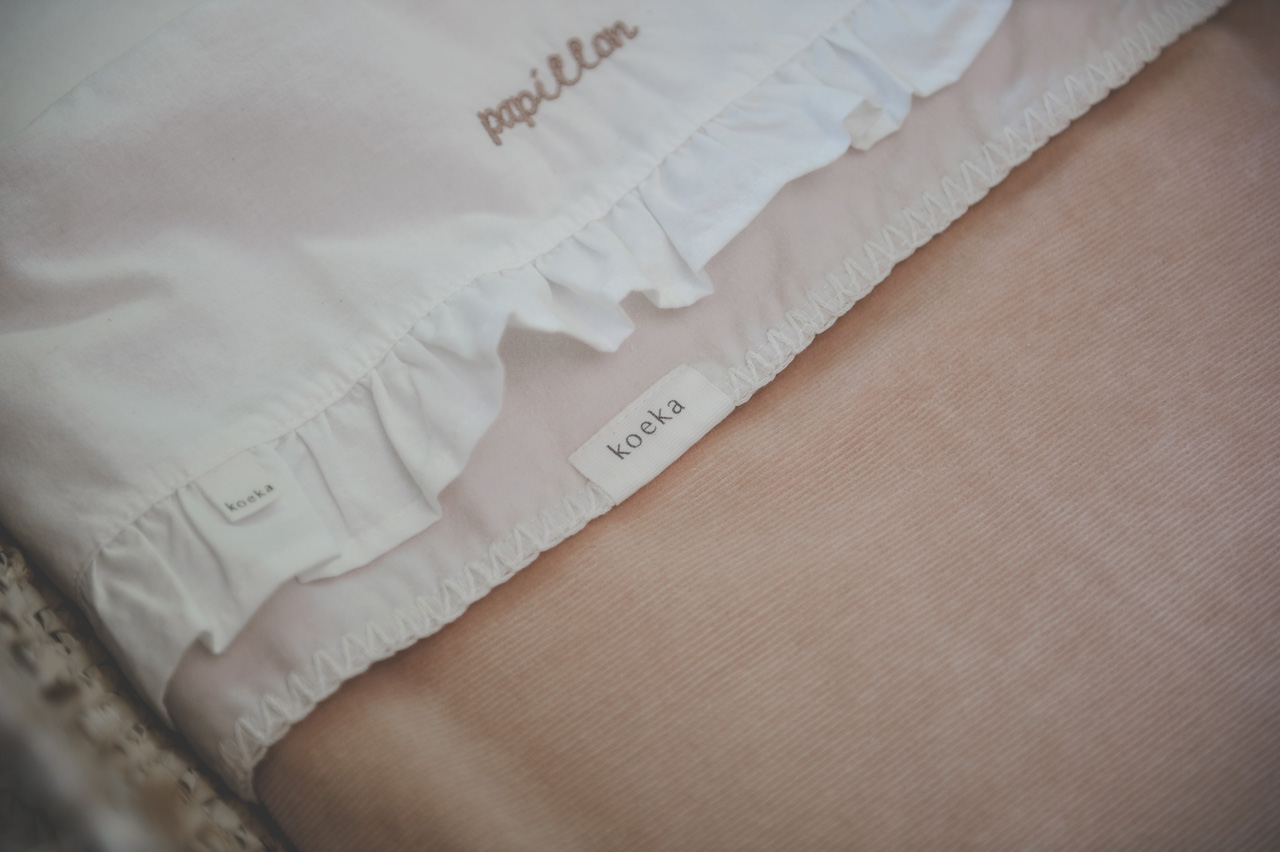 Wiegdeken Flanel Oddi rosa salt