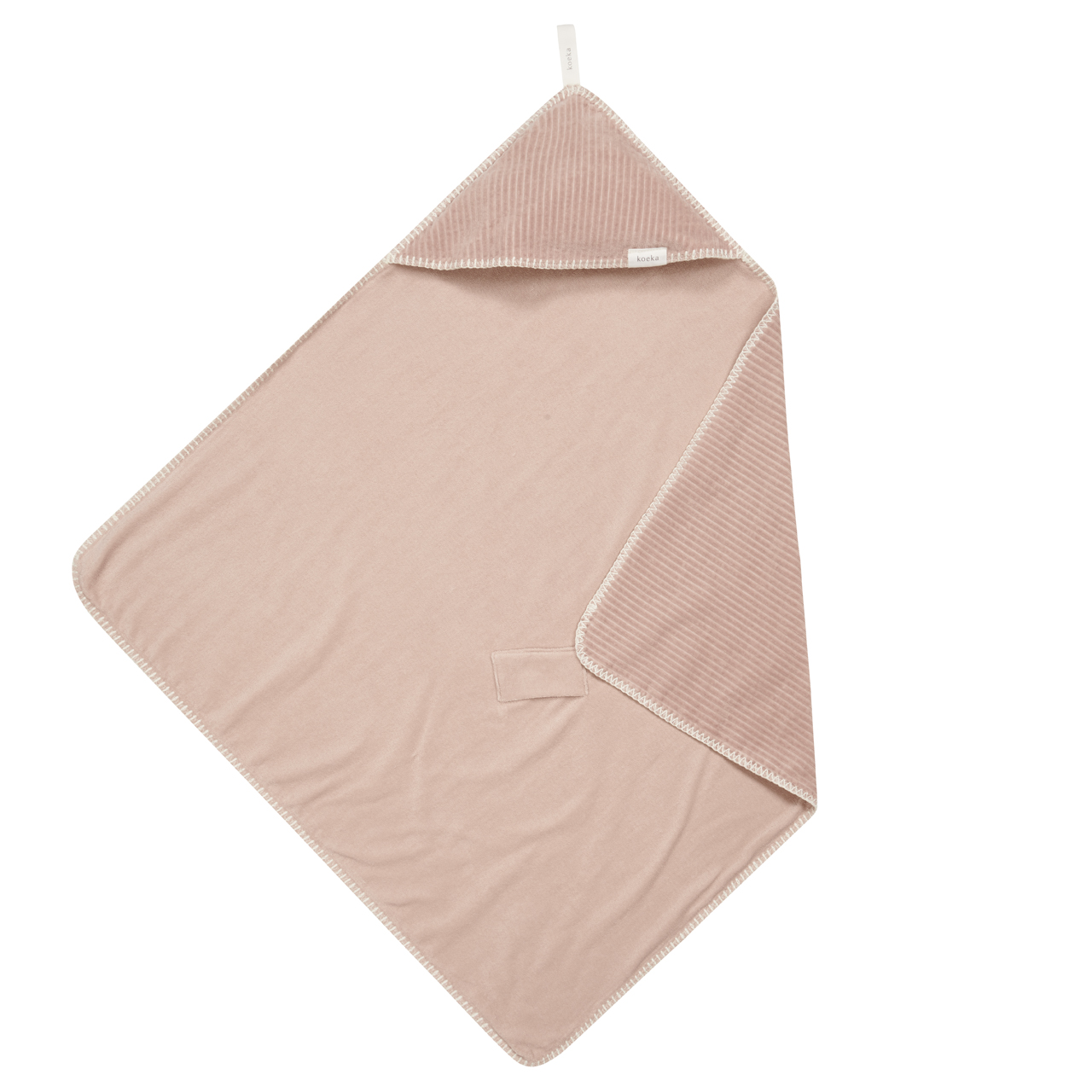 Wrap towel stretch terry Vik grey pink