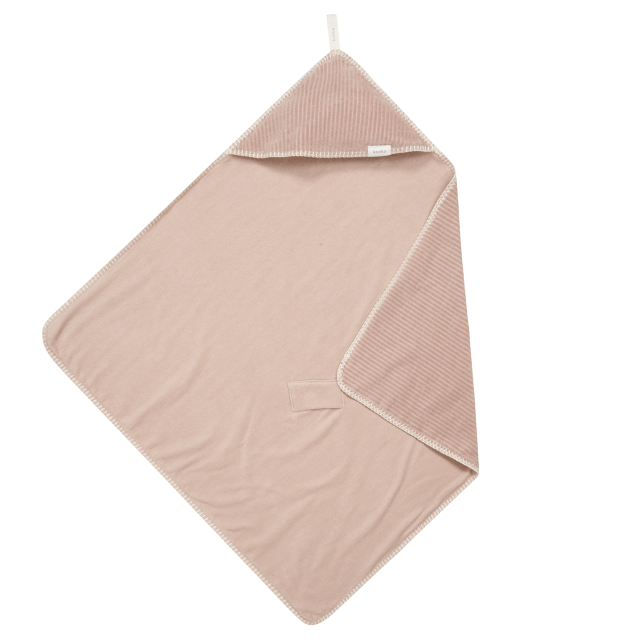 Omslagdoek Stretch Terry Vik grey pink