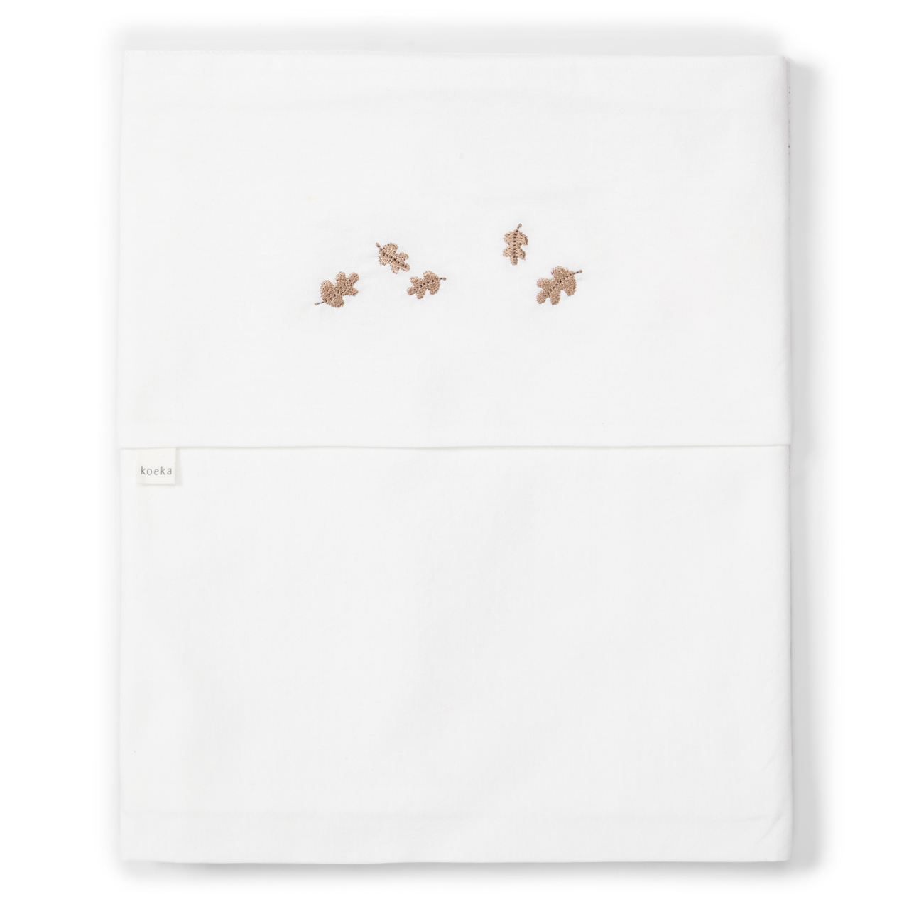 Drap plat lit de bébé Falling Leaves soft earth