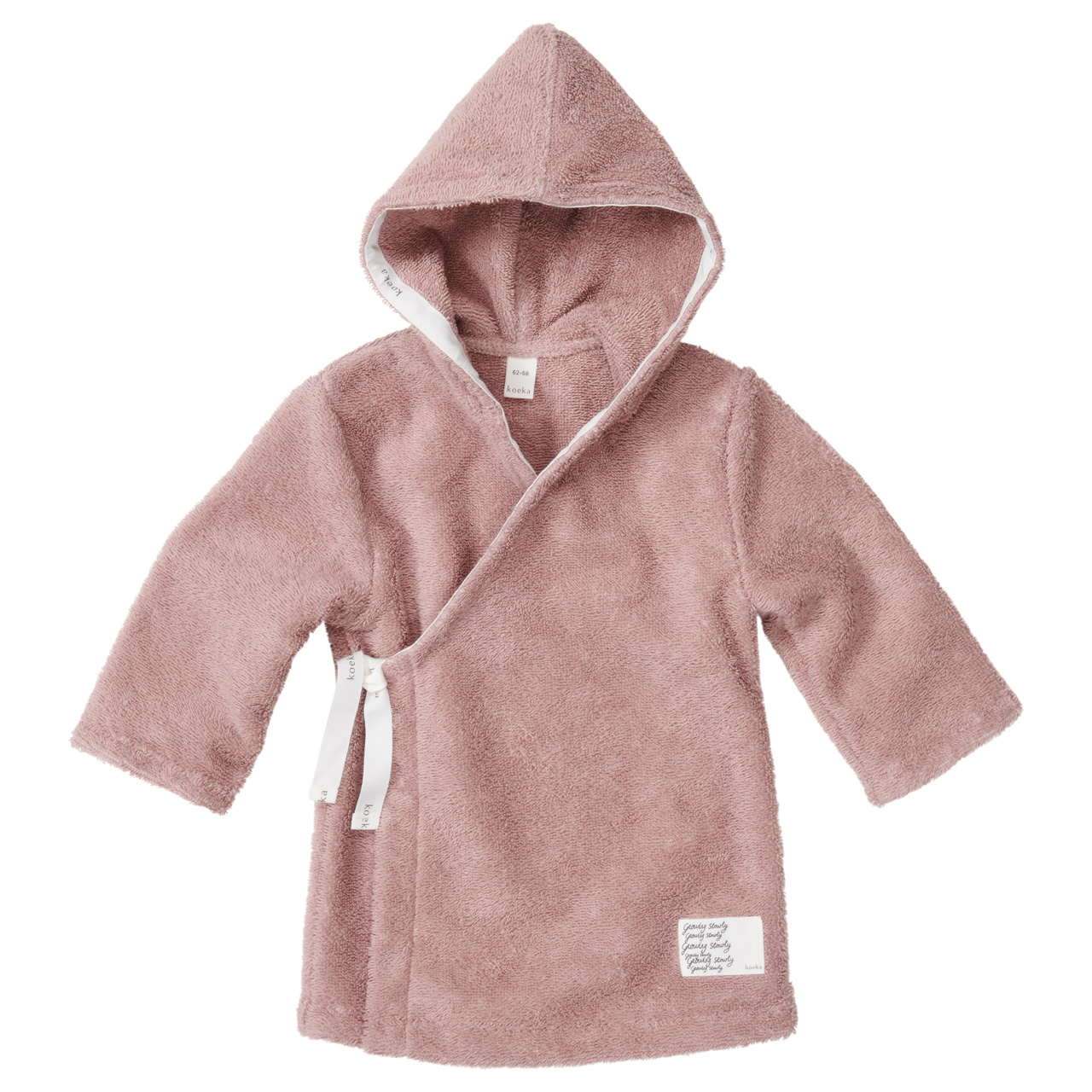 Baby bathrobe Luz mauve