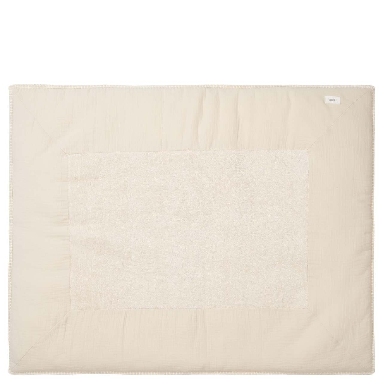 Krabbeldecke Faro warm white/sage