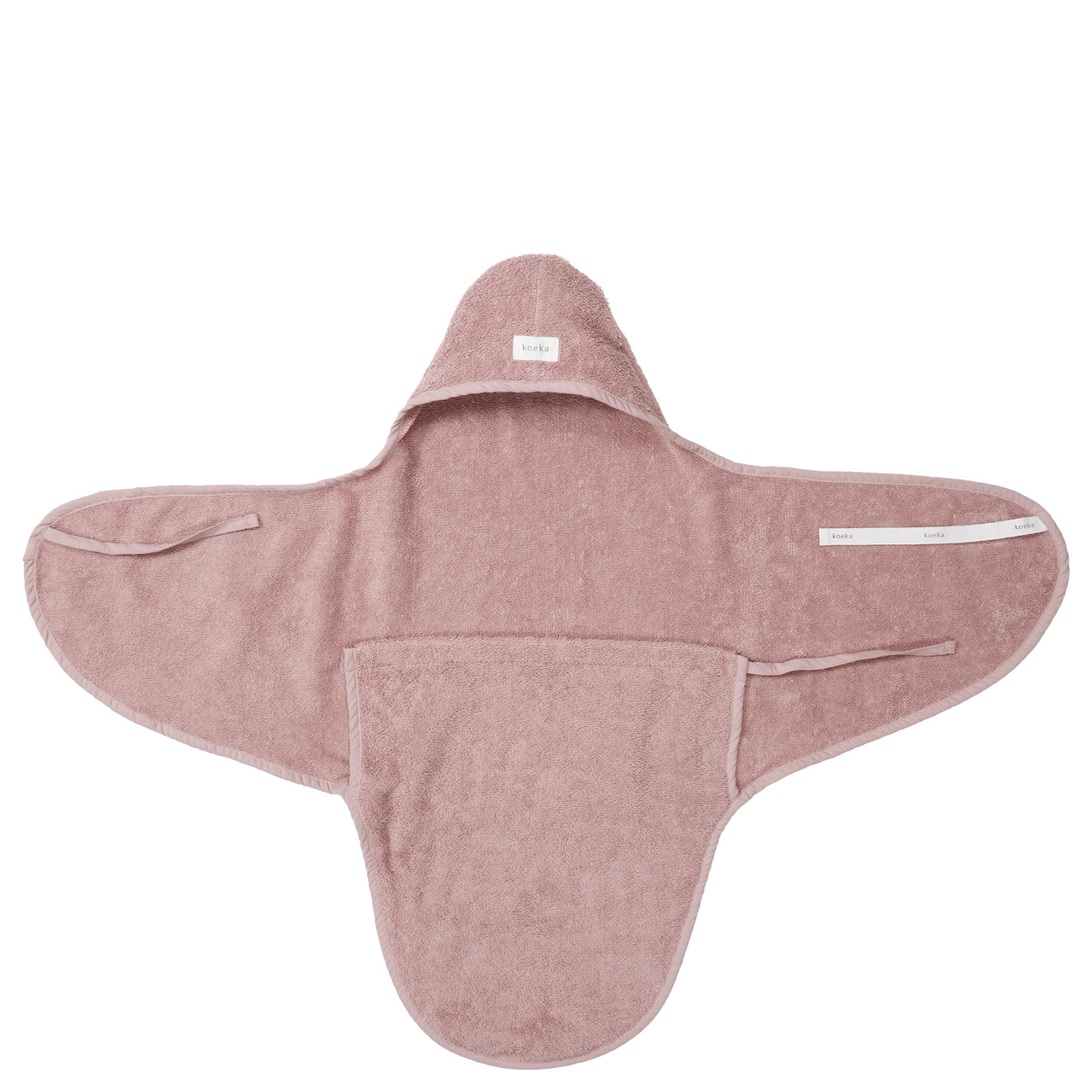 Wrap towel new born Luz mauve