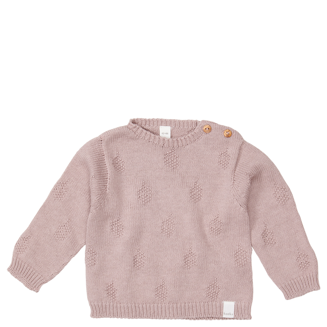 Baby sweater Nuts soft mauve