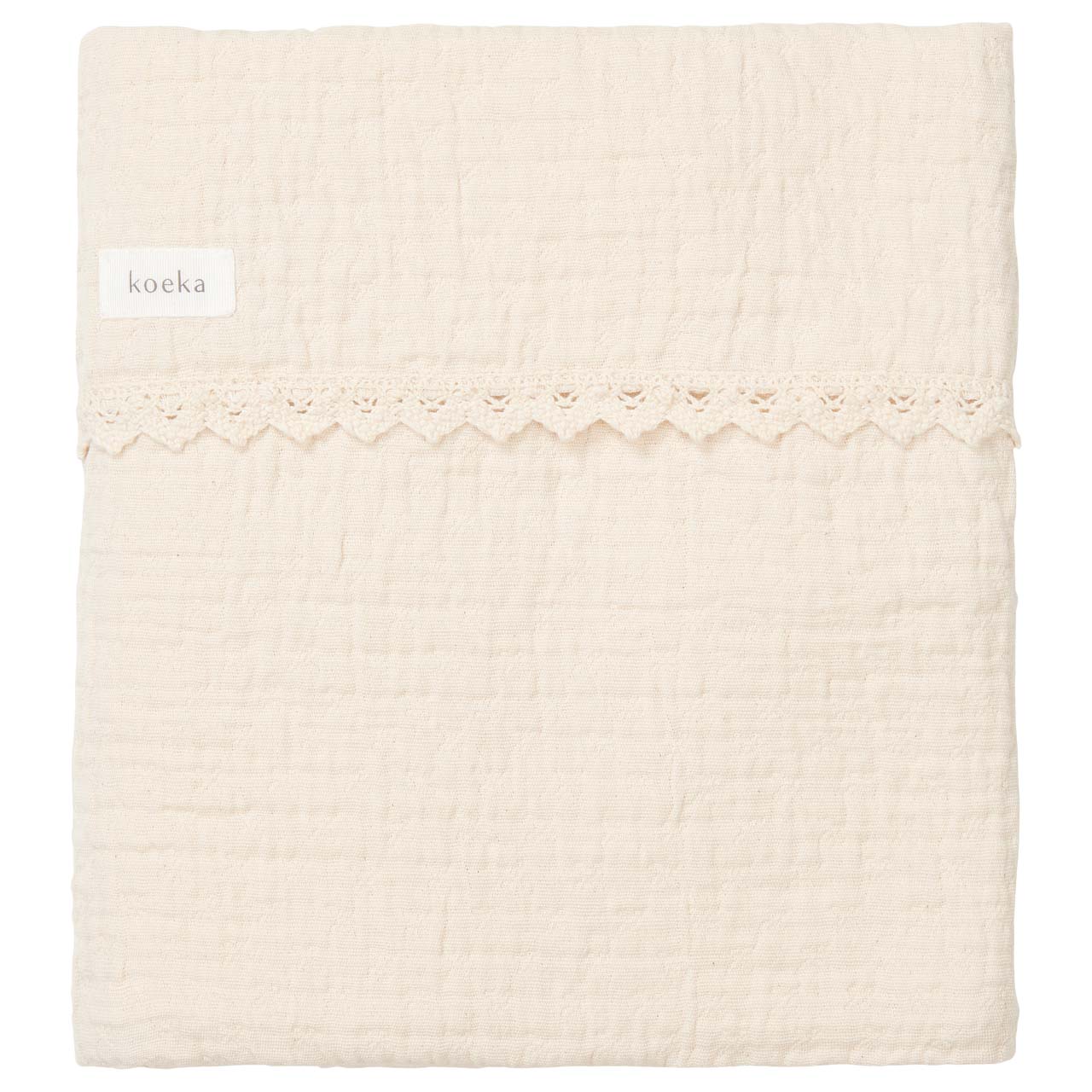 Couverture pour lit bébé teddy Elba natural