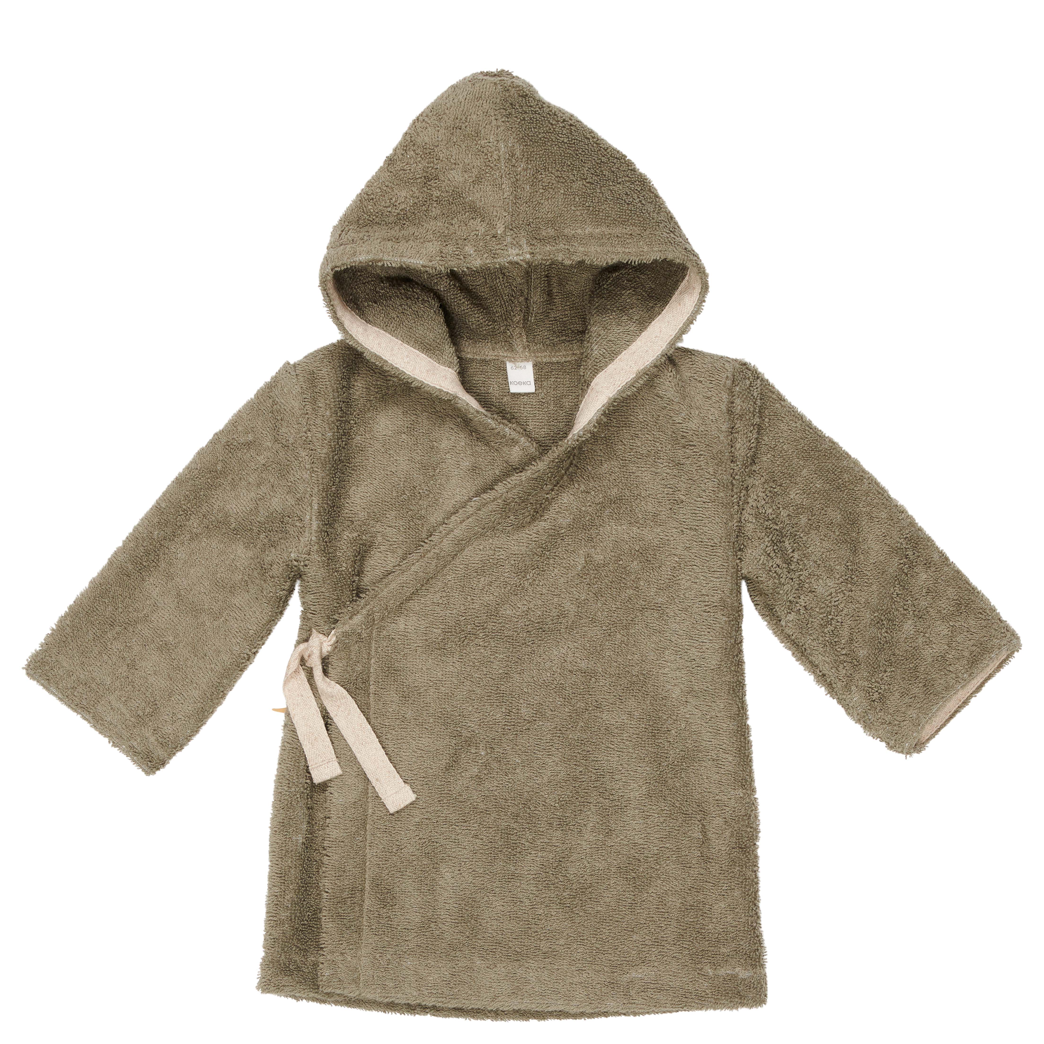 Baby bathrobe Dijon Daily moss