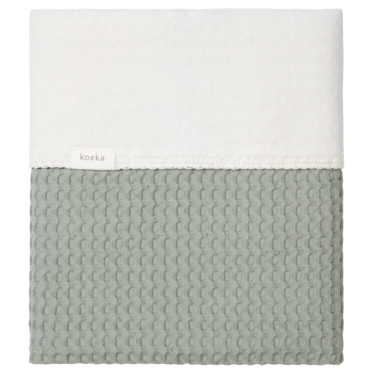 Couverture berceau cotton polaire Amsterdam shadow green
